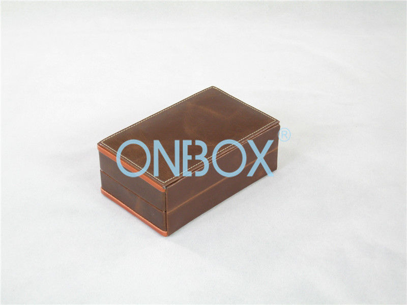 Velvet Lining Luxury Single Watch Box Elegant Design PVC Leather